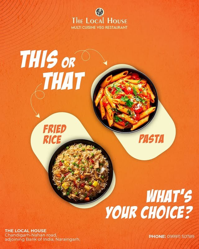 Fried Rice vs Pasta Poster
